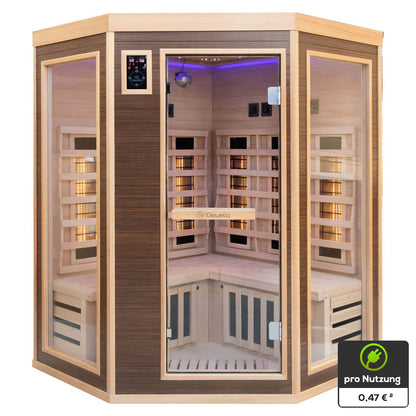 Dewello Infrarotkabine MONTREAL 140x140 Dual-Therm bei TroniTechnik