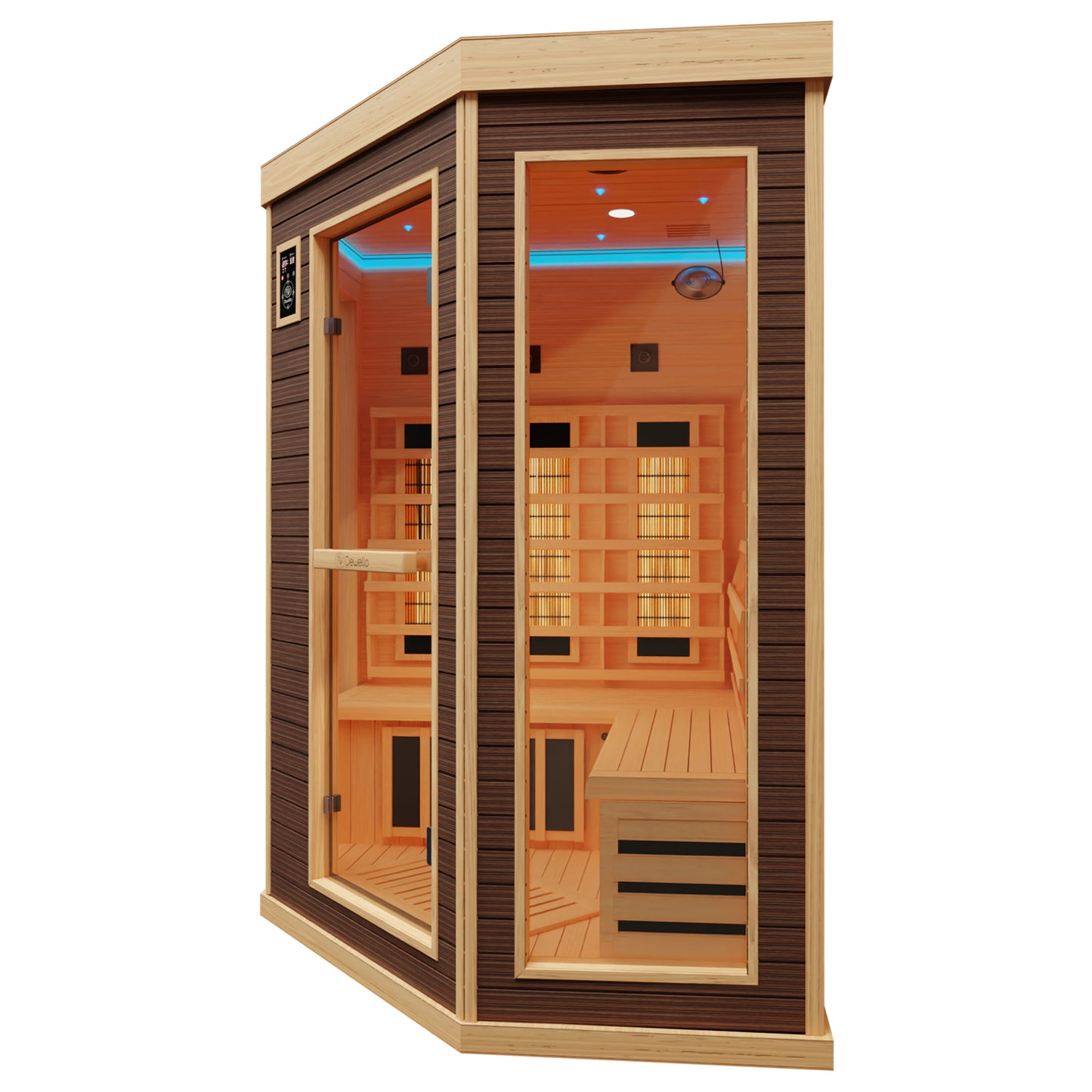 Dewello Infrarotkabine MONTREAL 140x140 Dual-Therm bei TroniTechnik
