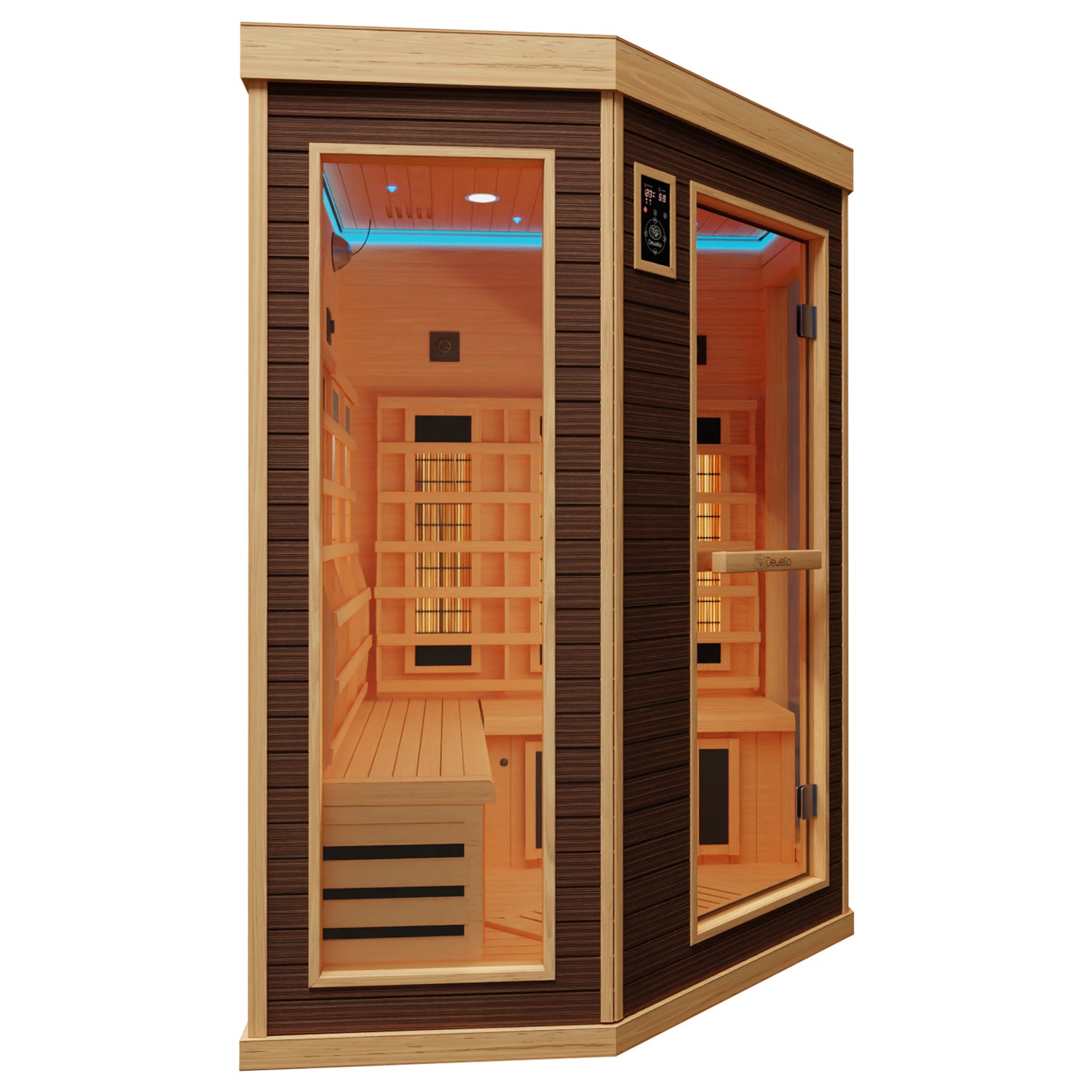 Dewello Infrarotkabine MONTREAL 140x140 Dual-Therm bei TroniTechnik