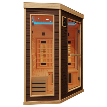 Dewello Infrarotkabine MONTREAL 140x140 Dual-Therm bei TroniTechnik