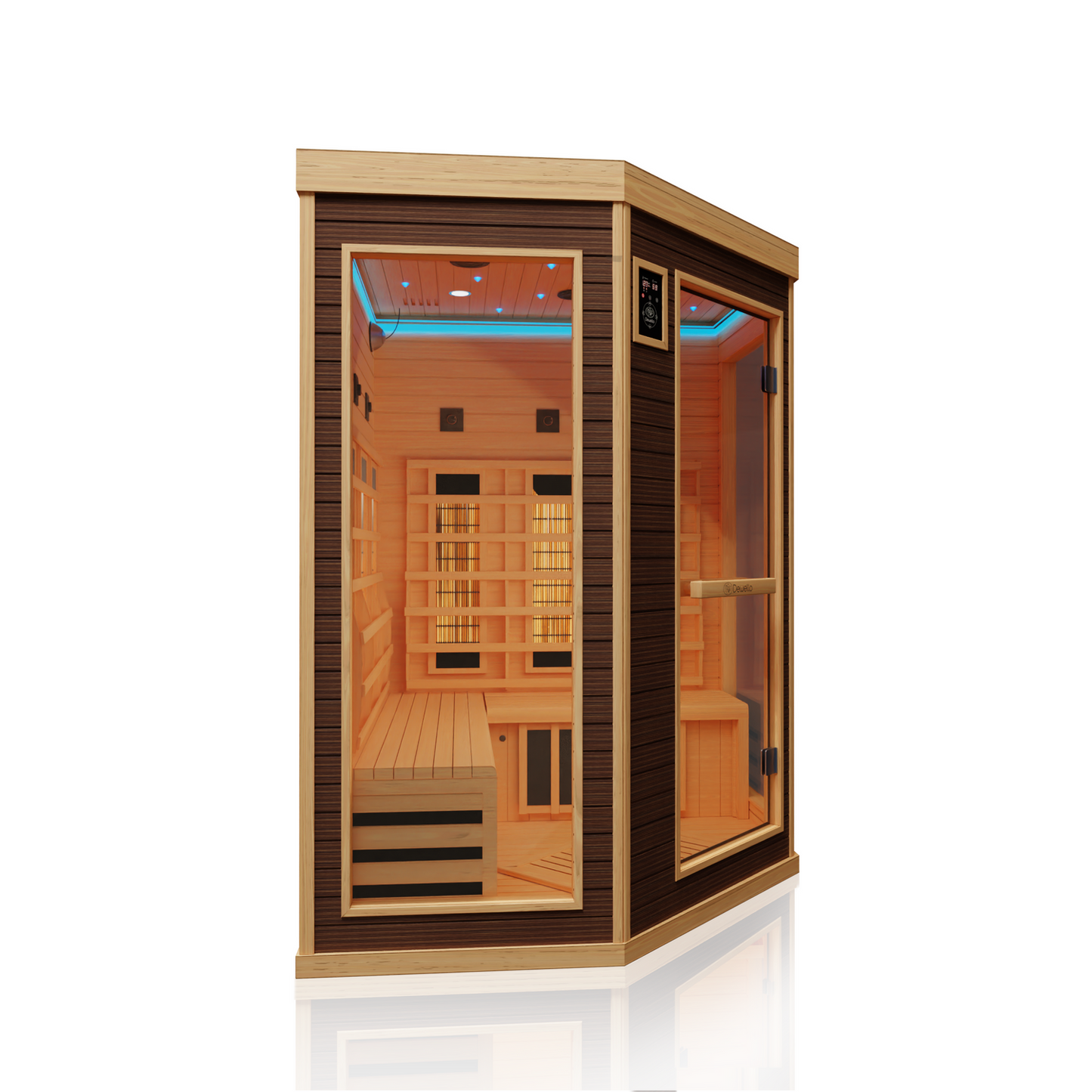 Dewello Infrarotkabine MONTREAL 140x140 Dual-Therm bei TroniTechnik
