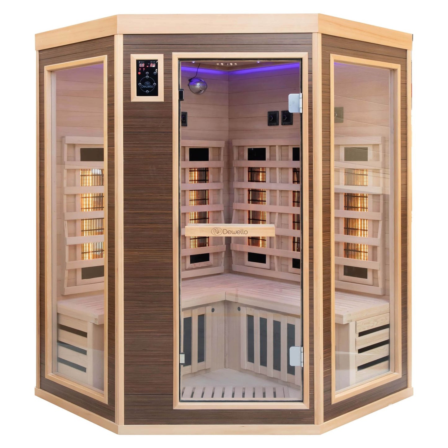 Dewello Infrarotkabine MONTREAL 140x140 Dual-Therm bei TroniTechnik