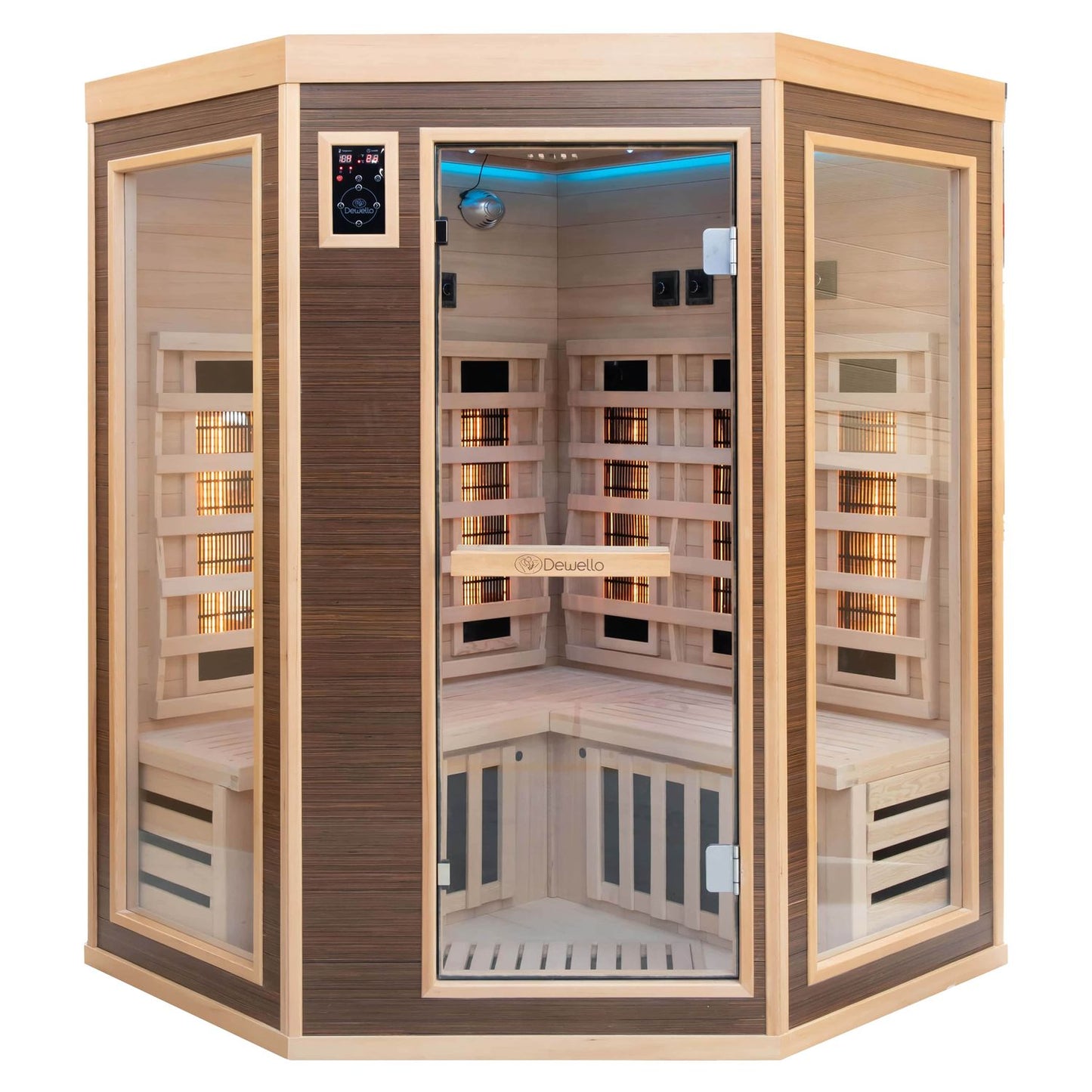 Dewello Infrarotkabine MONTREAL 140x140 Dual-Therm bei TroniTechnik