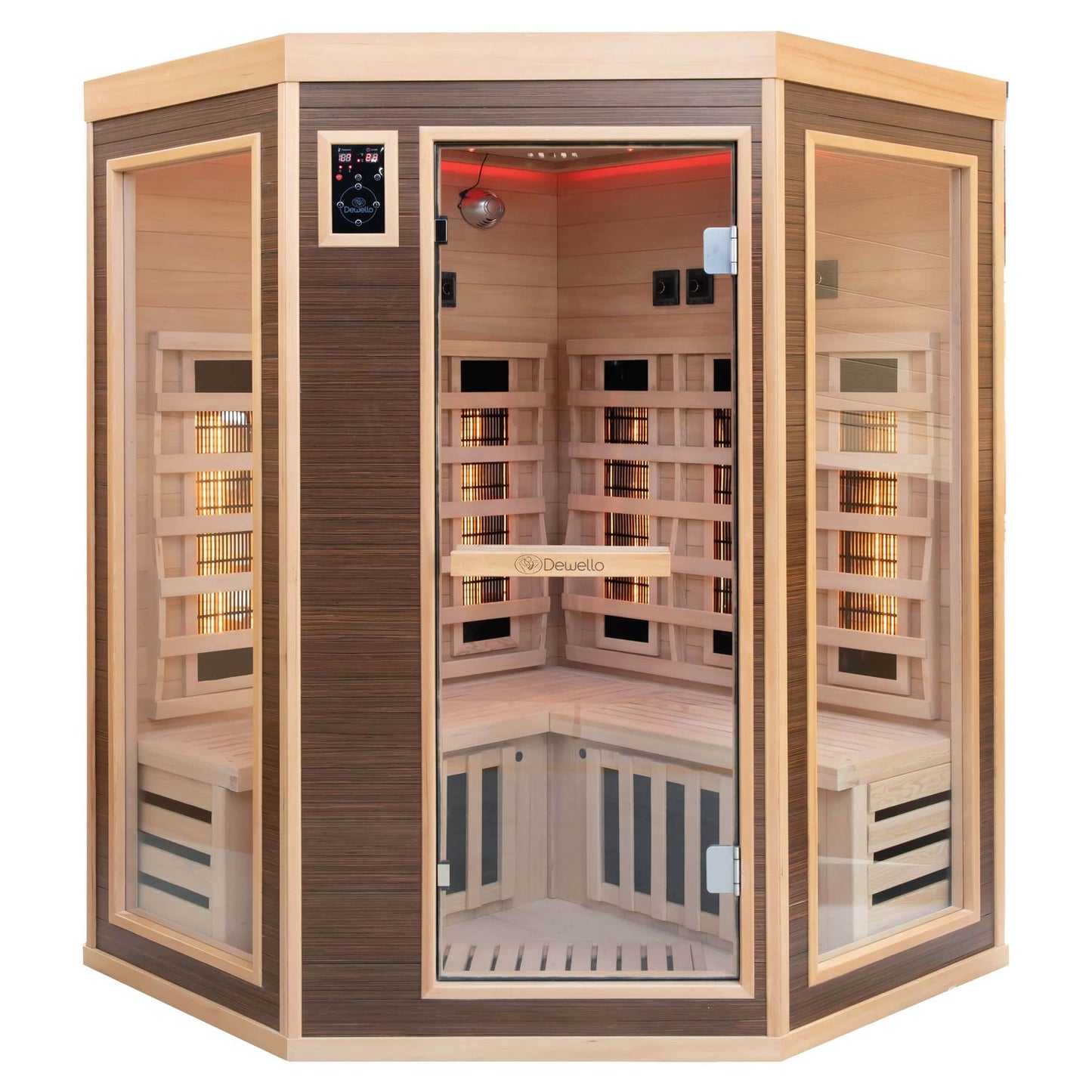 Dewello Infrarotkabine MONTREAL 140x140 Dual-Therm bei TroniTechnik