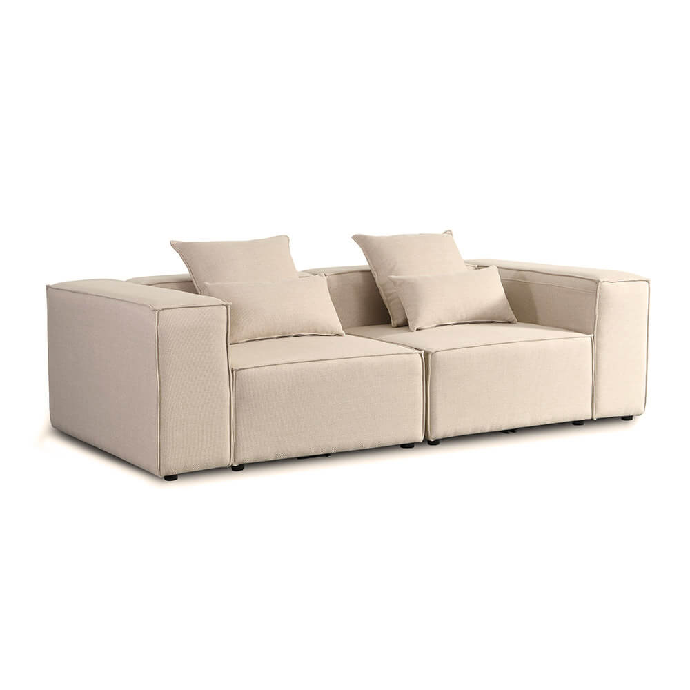 Home Deluxe Modulares Sofa VERONA S - 240 x 120 cm Beige