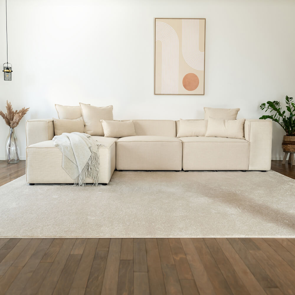 Home Deluxe Modulares Sofa VERONA L - 327 x 207 cm Beige