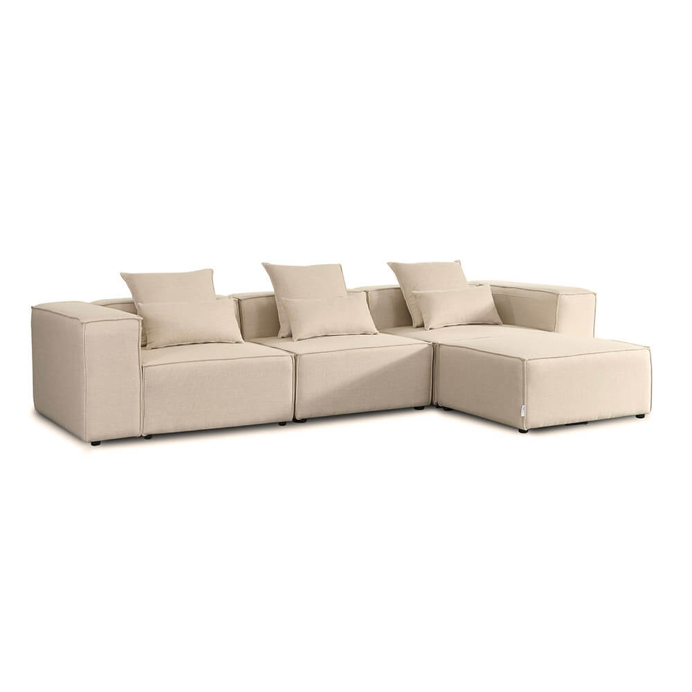 Home Deluxe Modulares Sofa VERONA L - 327 x 207 cm Beige