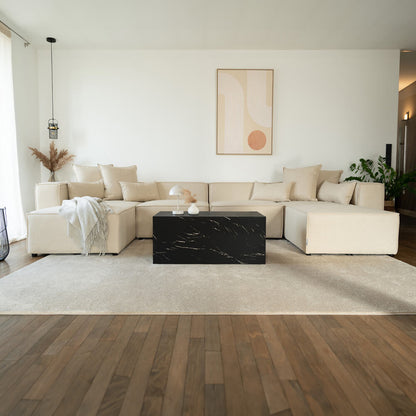 Home Deluxe Modulares Sofa VERONA XL - 414 x 207 cm Beige