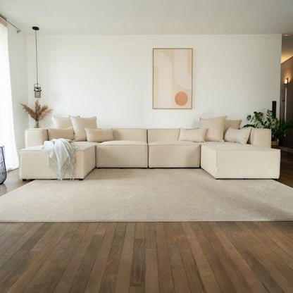 Home Deluxe Modulares Sofa VERONA XL - 414 x 207 cm Beige