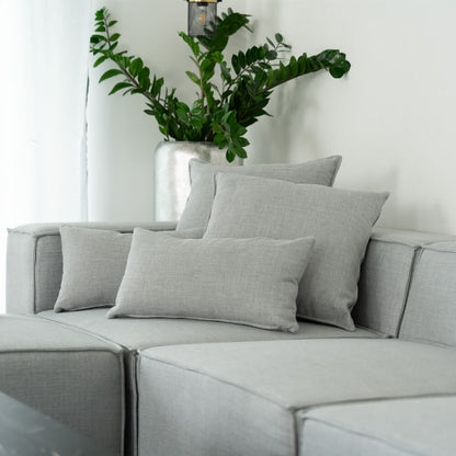 Home Deluxe Modulares Sofa VERONA S - 240 x 120 cm Hellgrau