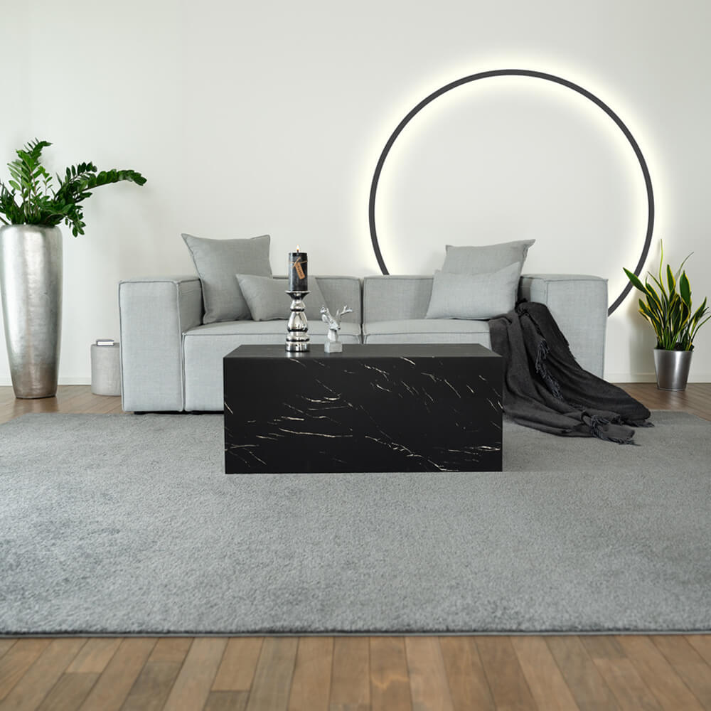 Home Deluxe Modulares Sofa VERONA S - 240 x 120 cm Hellgrau