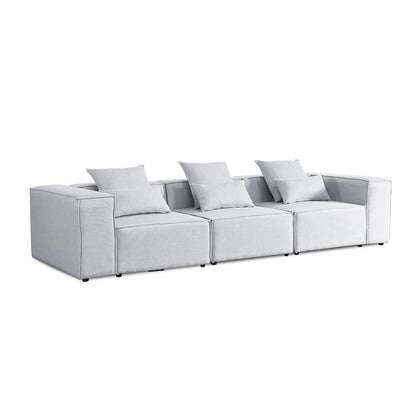 Home Deluxe Modulares Sofa VERONA M - 327 x 120 cm Hellgrau