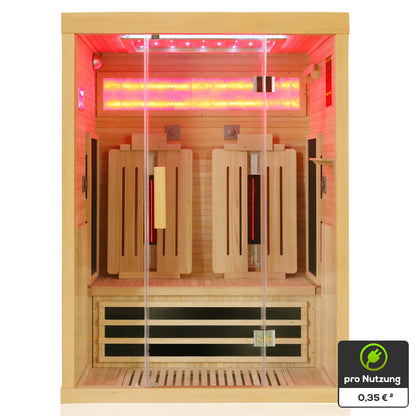 Dewello Infrarotkabine SALTCOATS 135cm x 105cm bei TroniTechnik