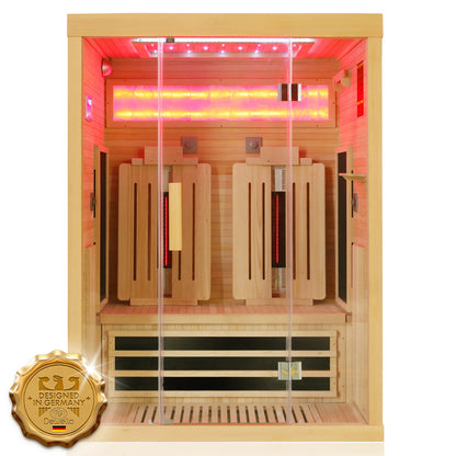 Dewello Infrarotkabine SALTCOATS 135cm x 105cm bei TroniTechnik