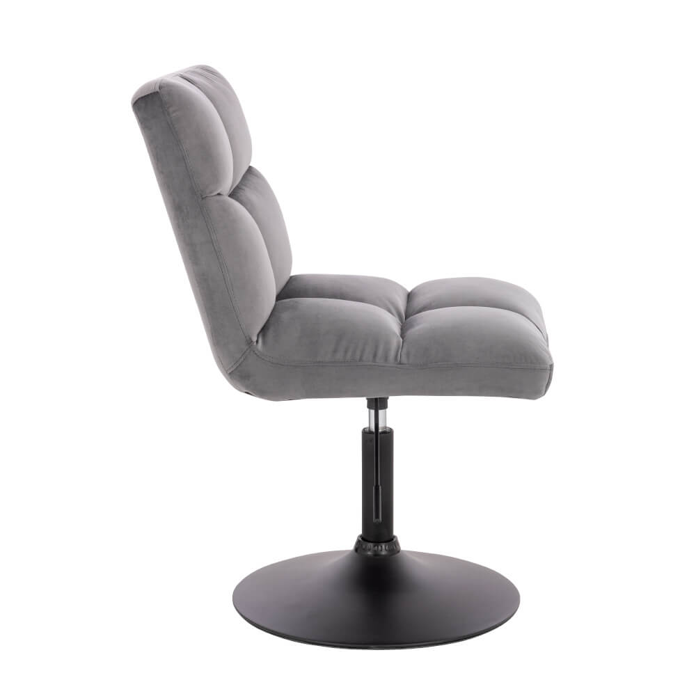 Home Deluxe Barhocker höhenverstellbar 6er Set ACE - Samt Hellgrau