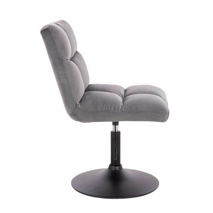Home Deluxe Barhocker höhenverstellbar 6er Set ACE - Samt Hellgrau