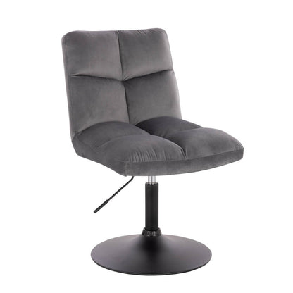 Home Deluxe Barhocker höhenverstellbar 8er Set ACE - Samt Hellgrau