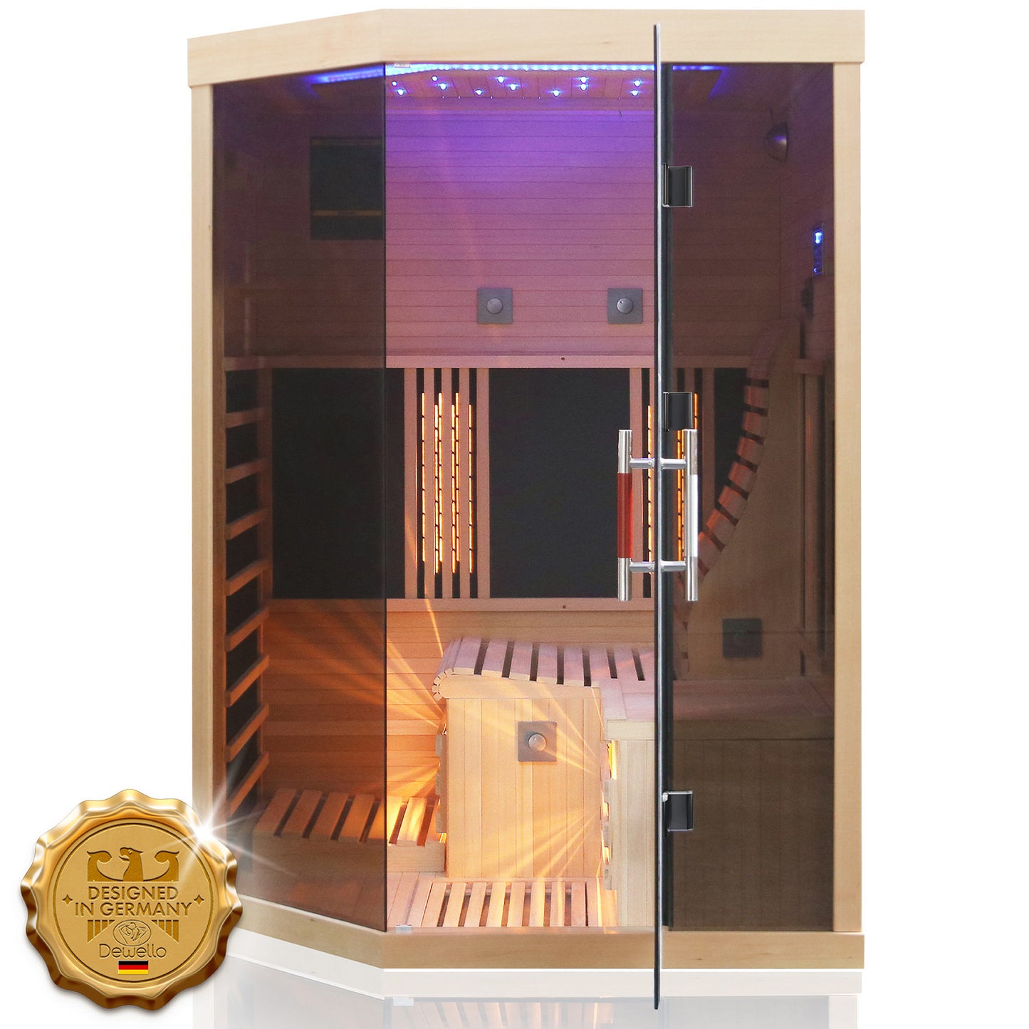 Dewello Infrarotkabine OTTAWA 140x120 bei TroniTechnik