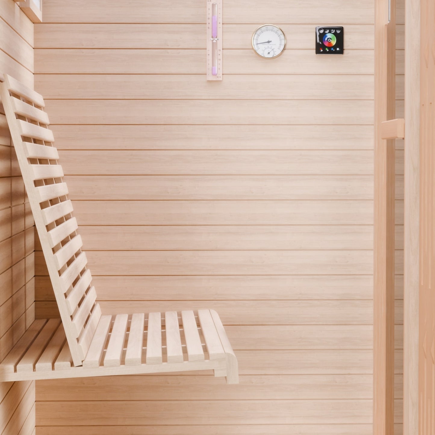 Dewello Finnische Sauna MINTO 120cm x 120cm bei TroniTechnik