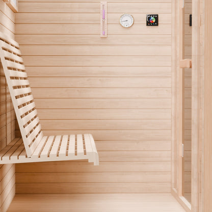 Dewello Finnische Sauna MINTO 150cm x 130cm bei TroniTechnik