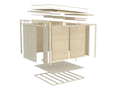 Palmako Elias 4,9 m2 - Lackiert dunkelgrau RAL7012