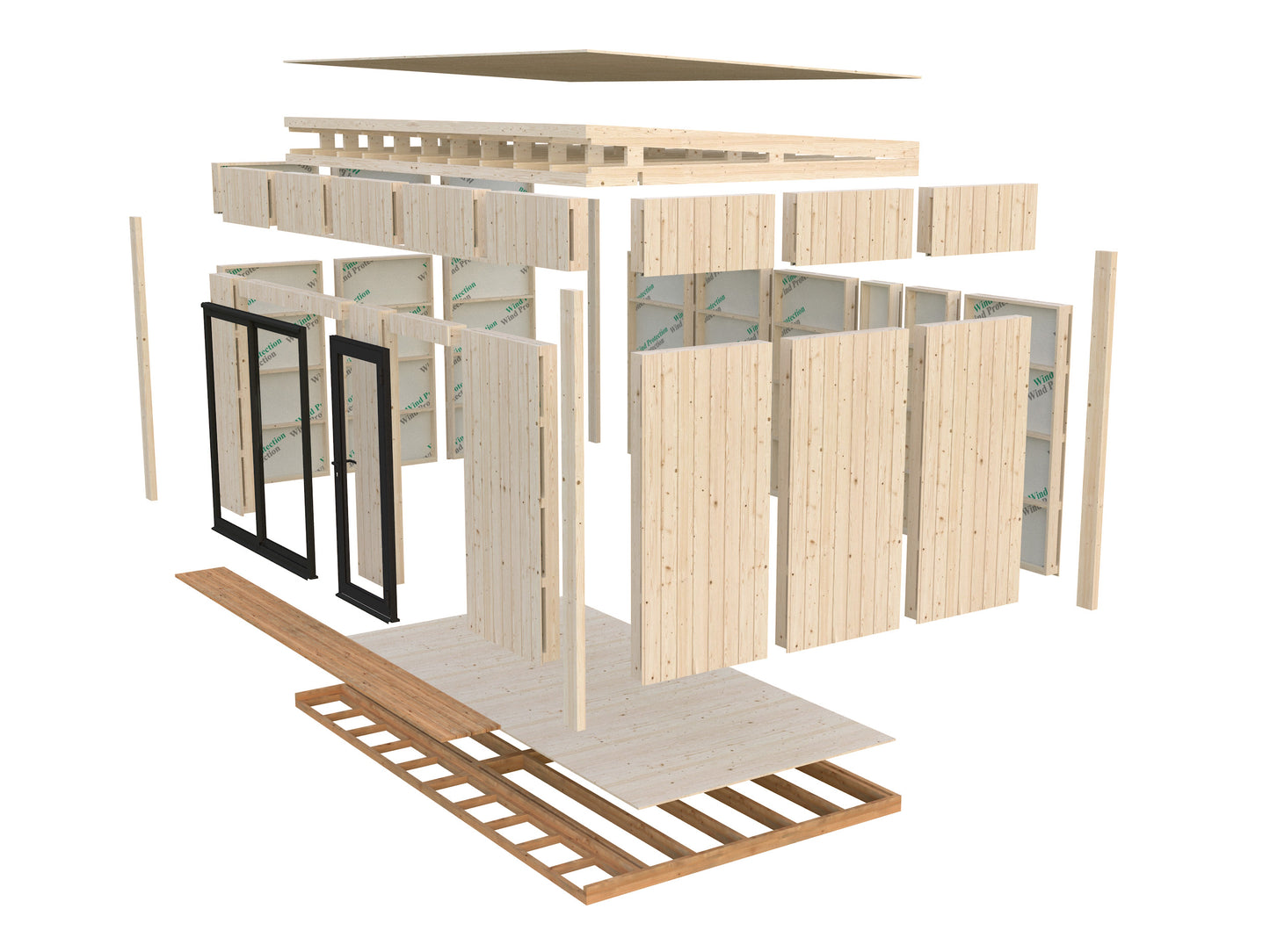 Palmako Johanna 13,6 m2 - Naturbelassen
