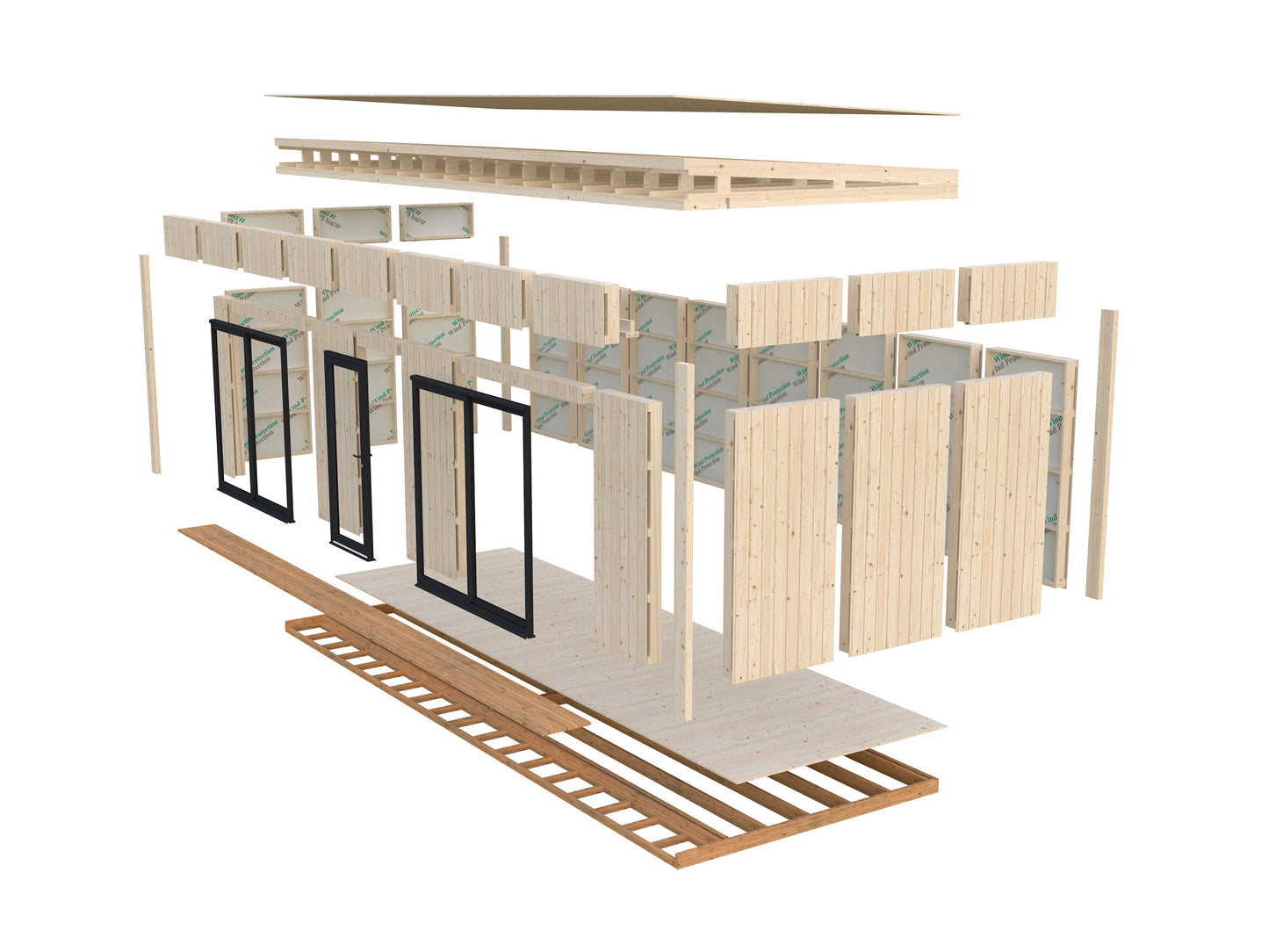 Palmako Johanna 22,4 m2 - Naturbelassen