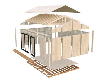 Palmako Rebekka 19,4 m2 - Naturbelassen