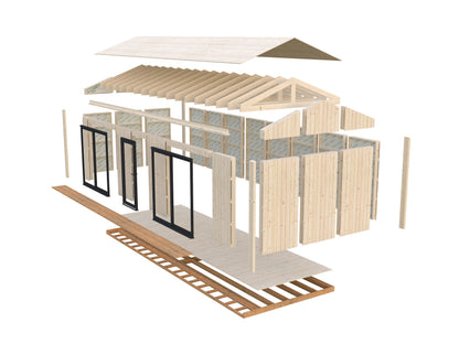 Palmako Rebekka 22,4 m2 - Naturbelassen