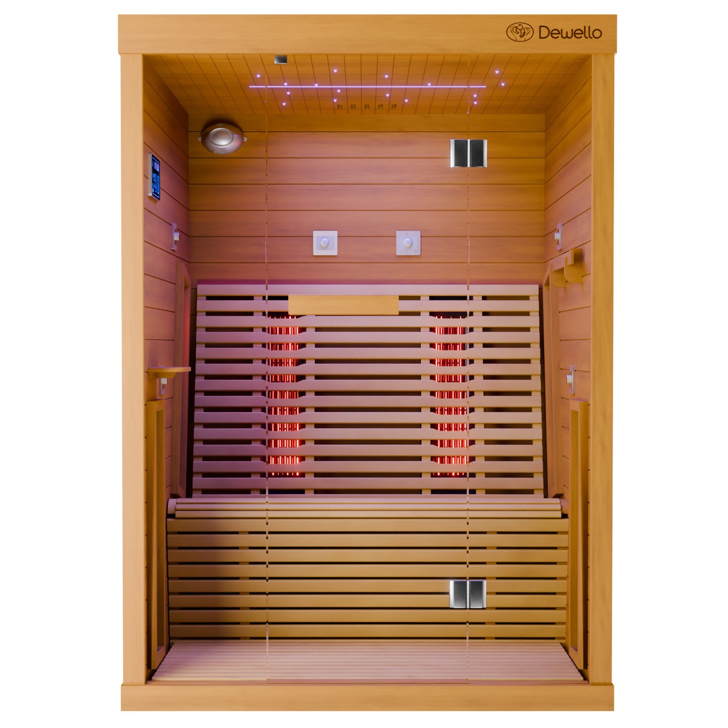 Dewello Infrarotkabine PALERMO 135x120 Vollspektrum bei TroniTechnik