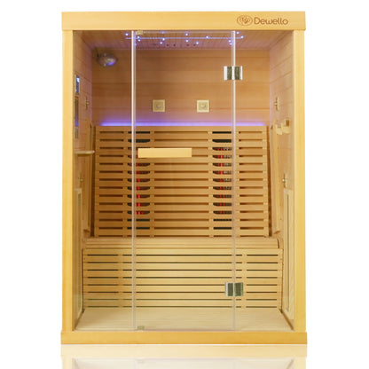 Dewello Infrarotkabine PALERMO 135x120 Vollspektrum bei TroniTechnik
