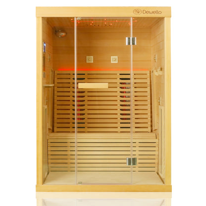 Dewello Infrarotkabine PALERMO 135x120 Vollspektrum bei TroniTechnik