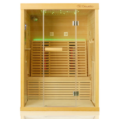 Dewello Infrarotkabine PALERMO 135x120 Vollspektrum bei TroniTechnik