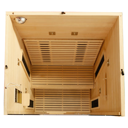 Dewello Infrarotkabine PALERMO 135x120 Vollspektrum bei TroniTechnik