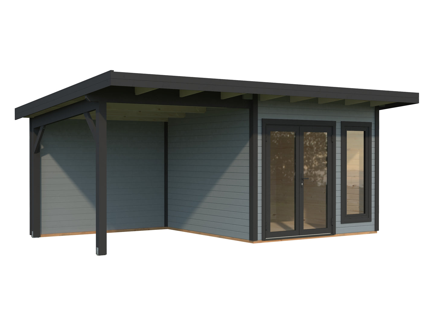 Palmako Aurelia 8,4+7,9 m2 - Grau tauchgrundiert