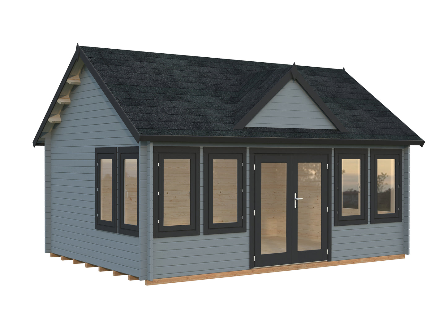 Palmako Claudia 19,4 m2 - Hellbraun tauchgrundiert