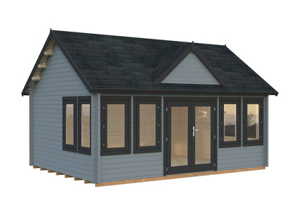 Palmako Claudia 19,4 m2 - Grau tauchgrundiert