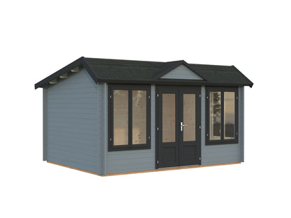 Palmako Claudia Pent 11,5 m2 - Lackiert dunkelgrau RAL7012 + anthrazit RAL7016