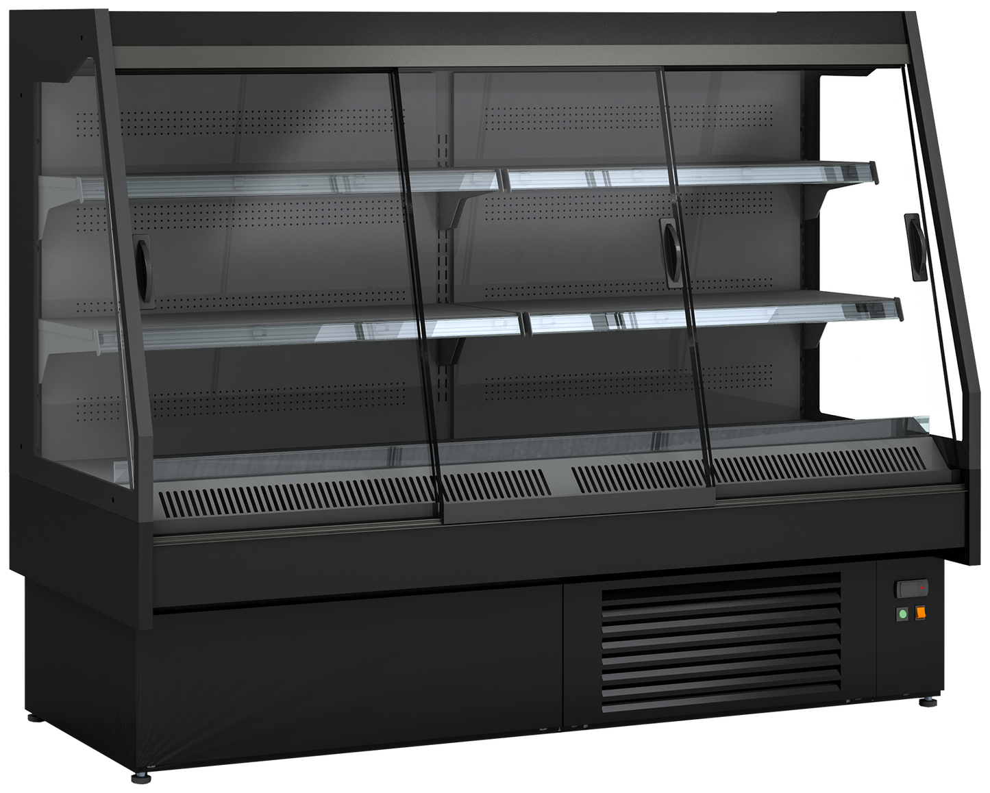 KBS Gastrotechnik Wandkühlregal Maple 190 mit Schiebetüren