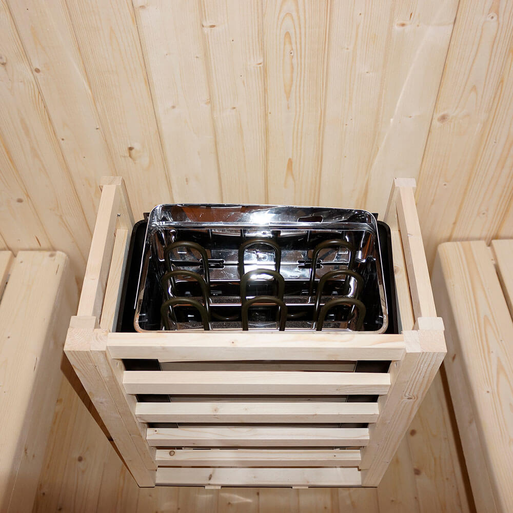 Home Deluxe Outdoor Sauna CUBE DELUXE L - 184 x 220 cm für 4 Personen