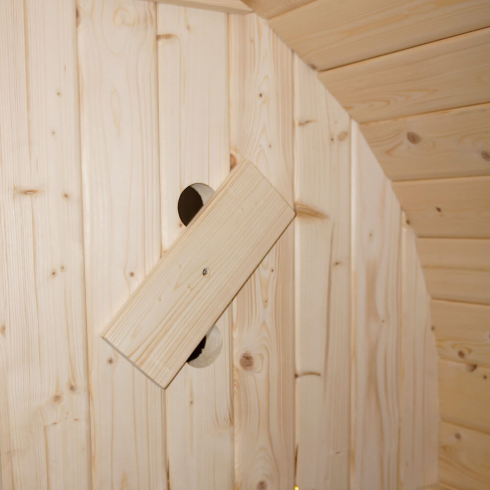 Home Deluxe Outdoor Sauna CUBE XL - 184 x 220 cm für 6 Personen