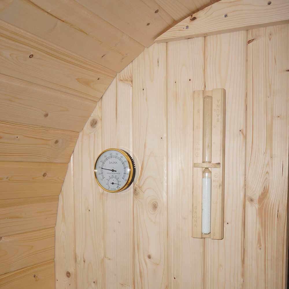 Home Deluxe Outdoor Sauna CUBE DELUXE L - 184 x 220 cm für 4 Personen