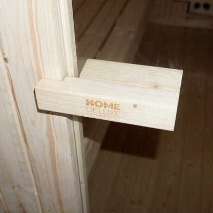 Home Deluxe Outdoor Sauna CUBE L - 184 x 180 cm für 4 Personen