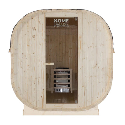Home Deluxe Outdoor Sauna CUBE XL - 184 x 220 cm für 6 Personen