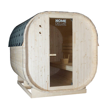 Home Deluxe Outdoor Sauna CUBE XL - 184 x 220 cm für 6 Personen