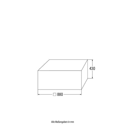 Home Deluxe Modulares Sofa Hocker VERONA - 87 x 87 cm Anthrazit