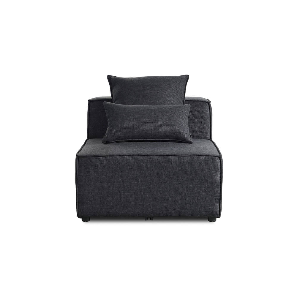 Home Deluxe Modulares Sofa Mittelsofa VERONA - 120 x 87 cm Anthrazit