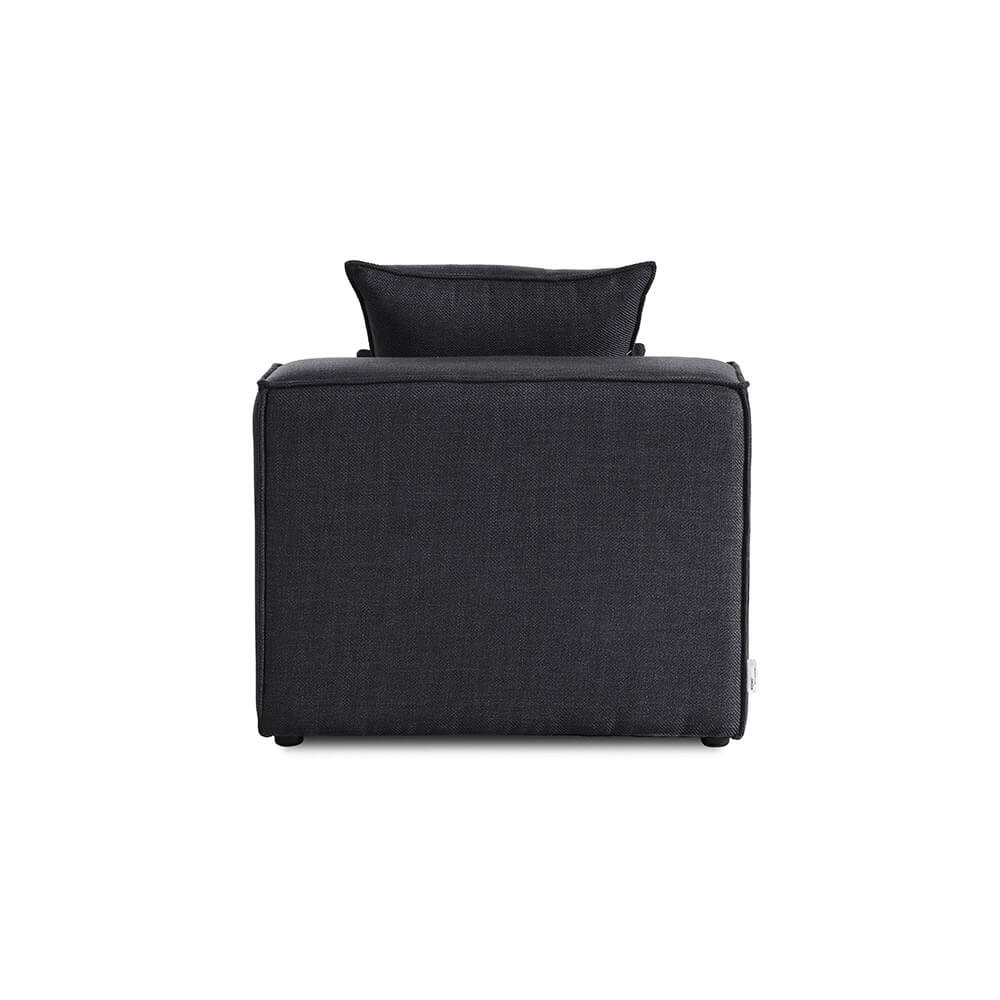 Home Deluxe Modulares Sofa Mittelsofa VERONA - 120 x 87 cm Anthrazit