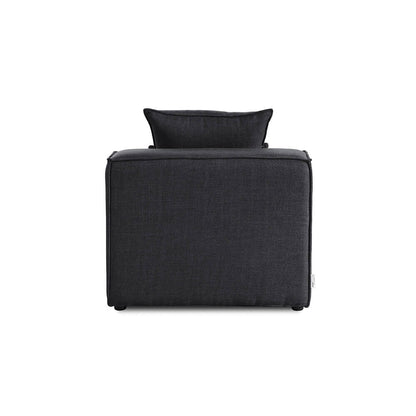 Home Deluxe Modulares Sofa Mittelsofa VERONA - 120 x 87 cm Anthrazit
