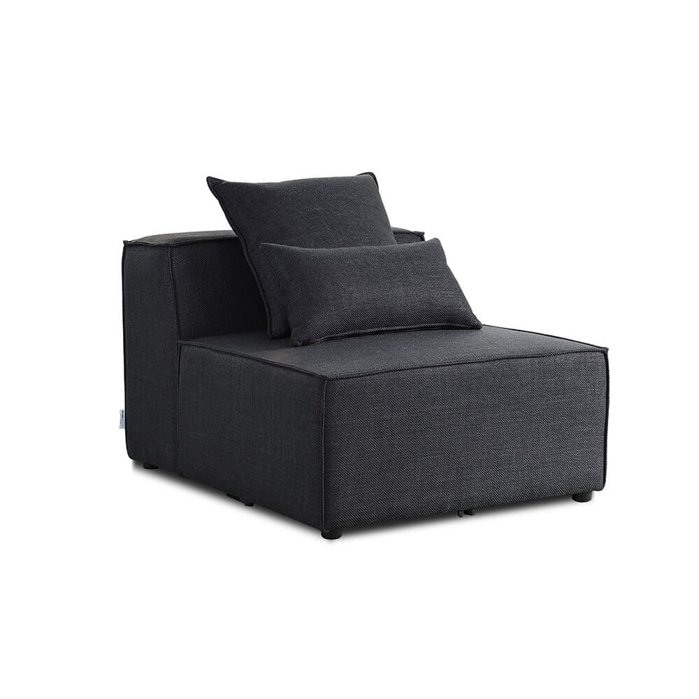 Home Deluxe Modulares Sofa Mittelsofa VERONA - 120 x 87 cm Anthrazit